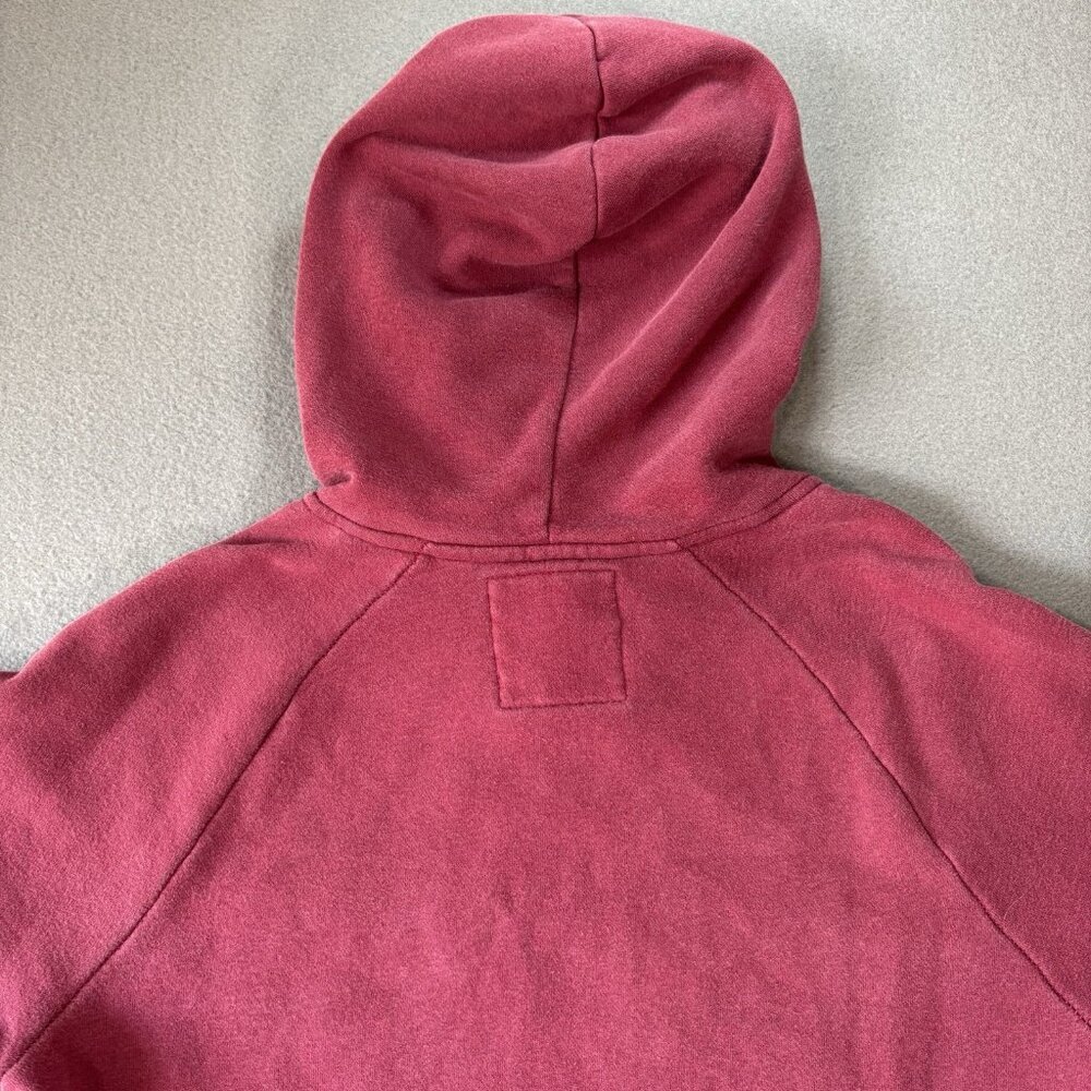 Y2K Hollister Hoodie XS Burgundy Pullover Sweatshirt USA California Embroidered - Picture 16 of 16